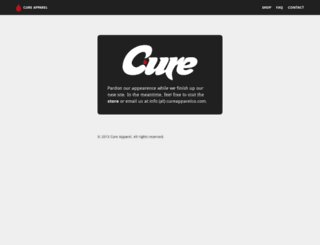cureapparelco.com screenshot