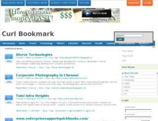 curlbookmark.com screenshot