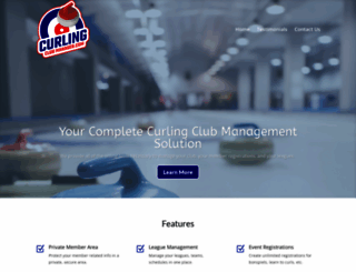 curlingclubmanager.com screenshot