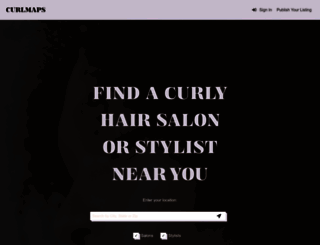 curlyhairsalon.com screenshot