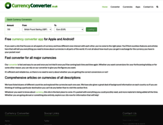 currencyconverter.co.uk screenshot