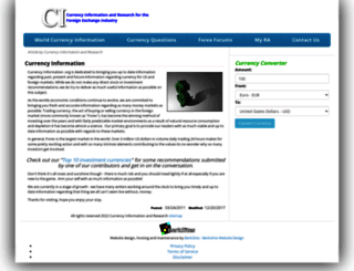 currencyinformation.org screenshot