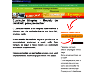 curriculosimples.com.br screenshot
