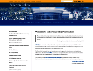curriculum.fullcoll.edu screenshot