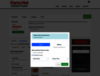 curryhut.clorder.com screenshot