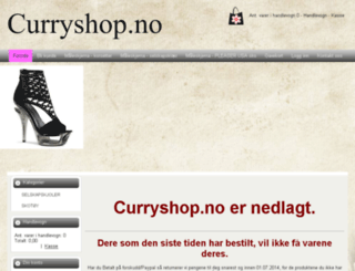 curryshop.no screenshot
