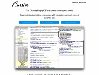 cursive-ide.com screenshot