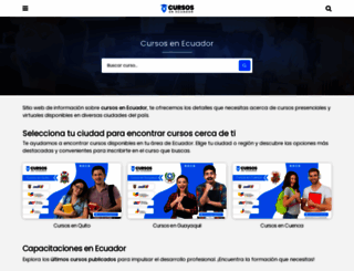 cursosenecuador.com screenshot