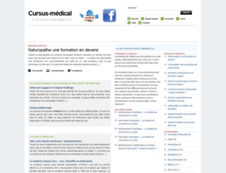 cursus-medical.fr screenshot