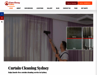 curtaincleaningsydney.com.au screenshot