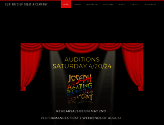 curtainsuptheater.com screenshot