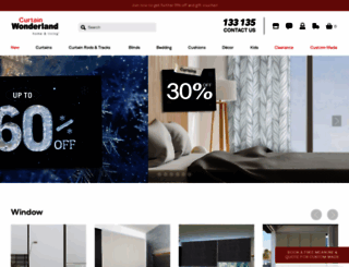 curtainwonderland.com.au screenshot