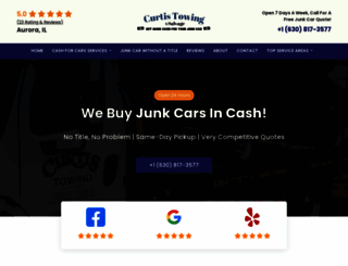 curtistowingandsalvage.com screenshot