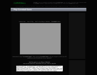 curveballgame.net screenshot