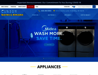 curzonelectricandappliance.com screenshot