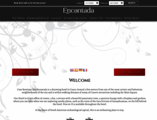 cuscohotel-encantada.com screenshot
