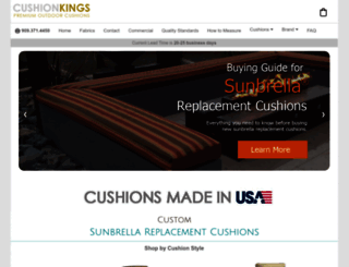 cushionkings.com screenshot