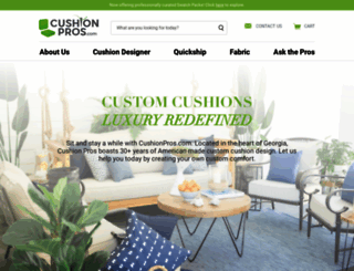 cushionpros.com screenshot