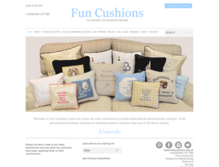 cushions.org.uk screenshot