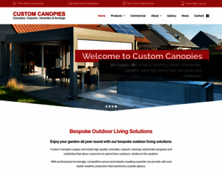 custom-canopies.co.uk screenshot