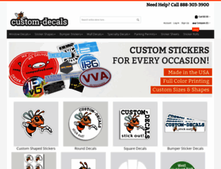 custom-decals.com screenshot