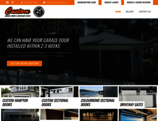 custom-garage-doors.com.au screenshot