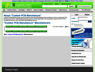 custom-pcb-manufacture.allitwares.com screenshot