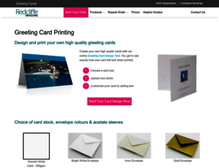 custom-printed-cards.co.uk screenshot