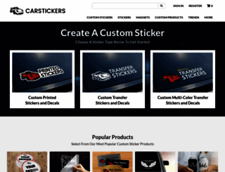 custom.carstickers.com screenshot