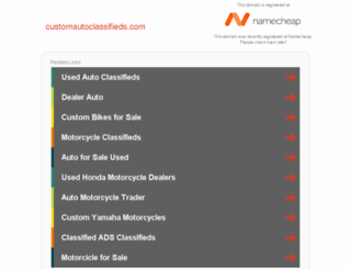 customautoclassifieds.com screenshot