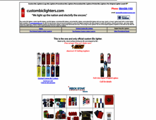 custombiclighters.com screenshot