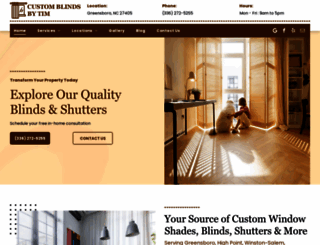 customblindsnc.com screenshot