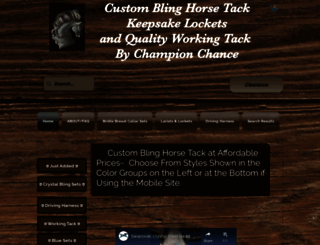 customblinghorsetack.com screenshot