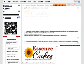 customcakesdelivered.foodpages.ca screenshot