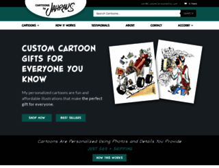 customcartoongifts.com screenshot