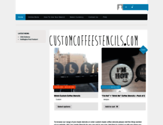 customcoffeestencils.com screenshot