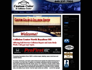 customcolorandcollision.com screenshot