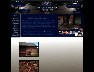 customconcretemasonry.com screenshot