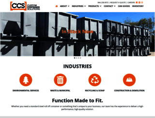 customcontainersolutions.com screenshot