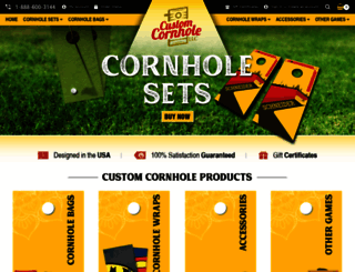 customcornhole.com screenshot