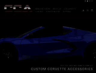 customcorvetteaccessories.com screenshot