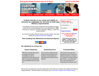 customcouriers.com screenshot