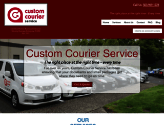 customcourierservice.com screenshot