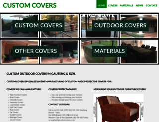 customcovers.co.za screenshot