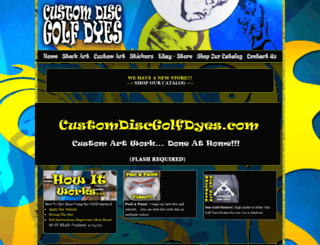 customdiscgolfdyes.com screenshot