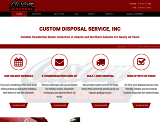 customdisposal.com screenshot
