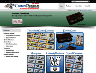 customdominoes.com screenshot