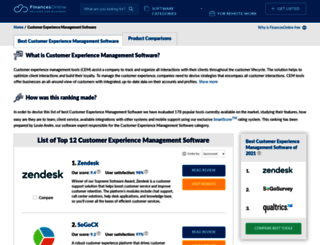 customer-experience-management.financesonline.com screenshot