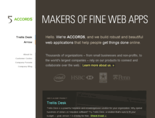 customer.accord5.com screenshot