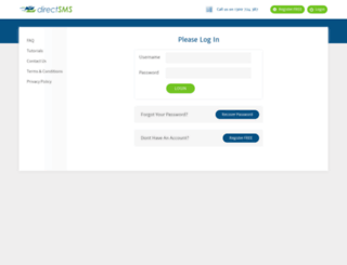 customer.directsms.com.au screenshot